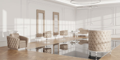 Luksusowa kolekcja mebli fryzjerskich OBSESSION