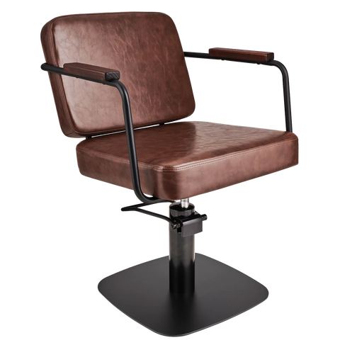 Fotel fryzjerski ENZO brązowy