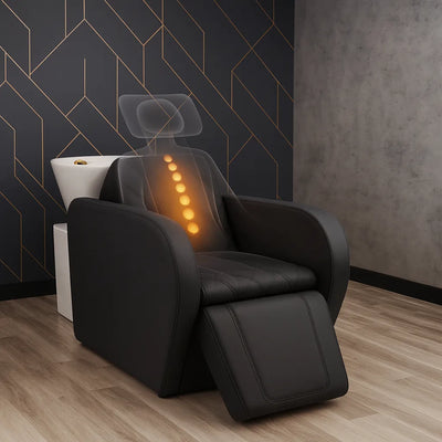 Shiatsu massage and electric footrest